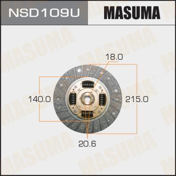 MASUMA NSD109U - Диск зчеплення avtolavka.club