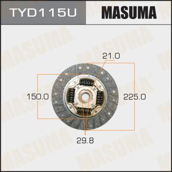 MASUMA TYD115U - Диск зчеплення avtolavka.club