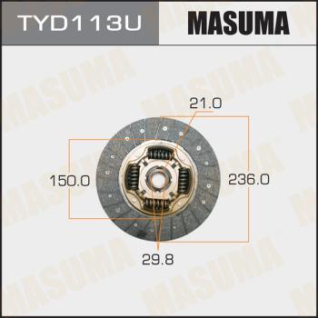 MASUMA TYD113U - Диск зчеплення avtolavka.club