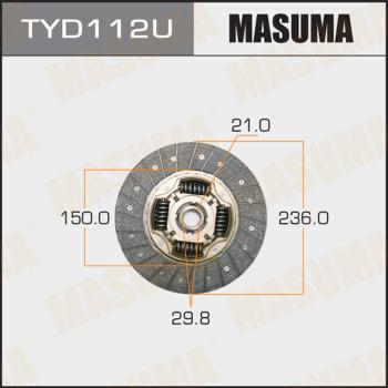 MASUMA TYD112U - Диск зчеплення avtolavka.club