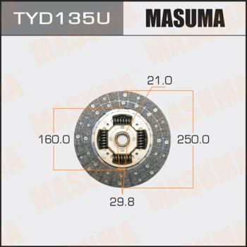 MASUMA TYD135U - Диск зчеплення avtolavka.club