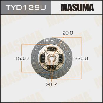 MASUMA TYD129U - Диск зчеплення avtolavka.club