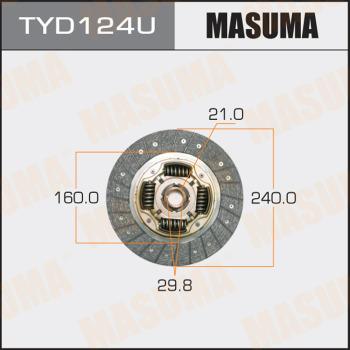 MASUMA TYD124U - Диск зчеплення avtolavka.club