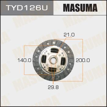 MASUMA TYD126U - Диск зчеплення avtolavka.club