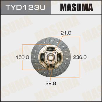 MASUMA TYD123U - Диск зчеплення avtolavka.club