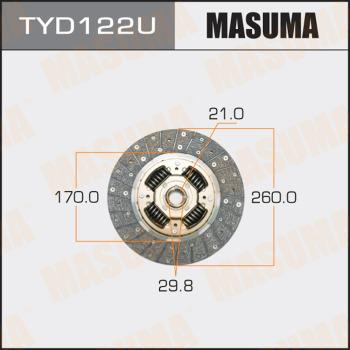 MASUMA TYD122U - Диск зчеплення avtolavka.club