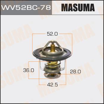 MASUMA WV52BC78 - Термостат, охолоджуюча рідина avtolavka.club
