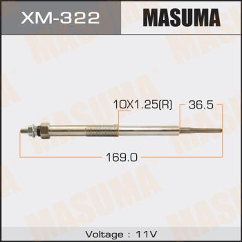 MASUMA XM-322 - Свічка розжарювання avtolavka.club