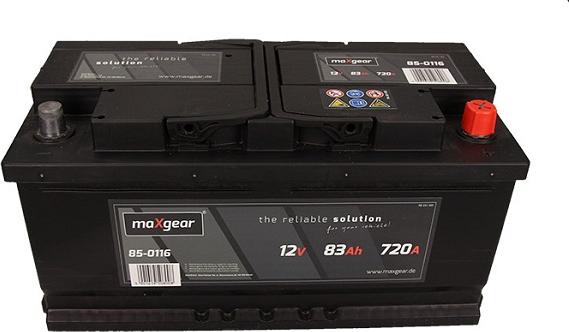 Maxgear 583400072 D722 - Стартерна акумуляторна батарея, АКБ avtolavka.club