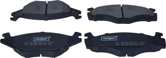 Maxgear 19-0582 - Гальмівні колодки, дискові гальма avtolavka.club