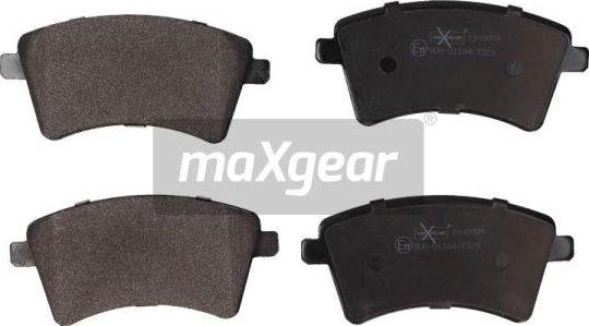 Maxgear 19-0899 - Гальмівні колодки, дискові гальма avtolavka.club