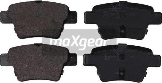 Maxgear 19-0897 - Гальмівні колодки, дискові гальма avtolavka.club