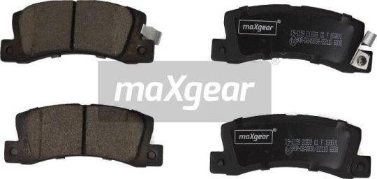 Maxgear 19-1159 - Гальмівні колодки, дискові гальма avtolavka.club