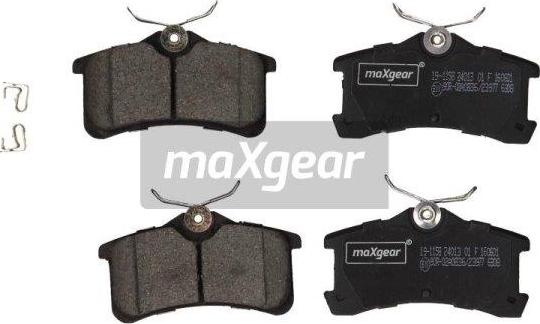 Maxgear 19-1158 - Гальмівні колодки, дискові гальма avtolavka.club