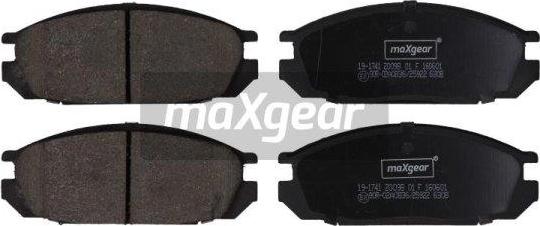 Maxgear 19-1741 - Гальмівні колодки, дискові гальма avtolavka.club