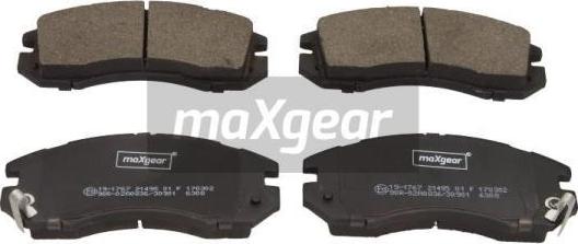 Maxgear 19-1767 - Гальмівні колодки, дискові гальма avtolavka.club