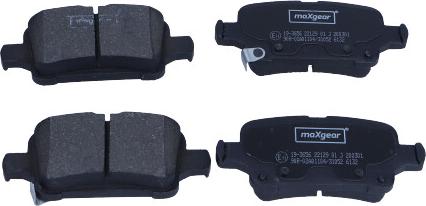 Maxgear 19-3656 - Гальмівні колодки, дискові гальма avtolavka.club