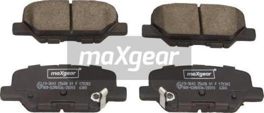 Maxgear 19-3043 - Гальмівні колодки, дискові гальма avtolavka.club