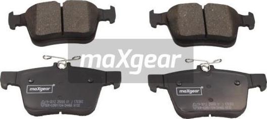 Maxgear 19-3012 - Гальмівні колодки, дискові гальма avtolavka.club