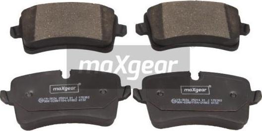 Maxgear 19-3026 - Гальмівні колодки, дискові гальма avtolavka.club