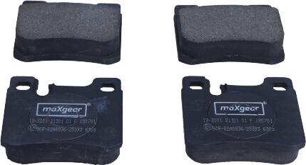 Maxgear 19-3101 - Гальмівні колодки, дискові гальма avtolavka.club