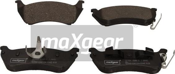 Maxgear 19-3394 - Гальмівні колодки, дискові гальма avtolavka.club