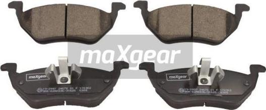 Maxgear 19-2997 - Гальмівні колодки, дискові гальма avtolavka.club