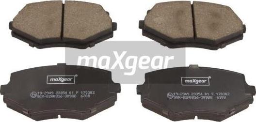 Maxgear 19-2949 - Гальмівні колодки, дискові гальма avtolavka.club