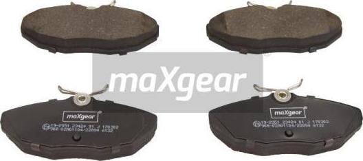 Maxgear 19-2951 - Гальмівні колодки, дискові гальма avtolavka.club