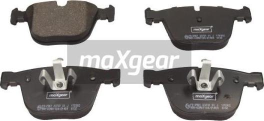 Maxgear 19-2961 - Гальмівні колодки, дискові гальма avtolavka.club