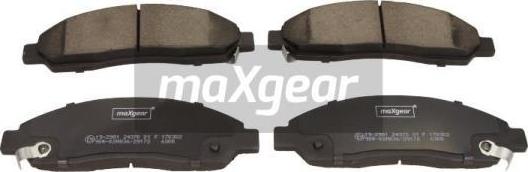 Maxgear 19-2981 - Гальмівні колодки, дискові гальма avtolavka.club