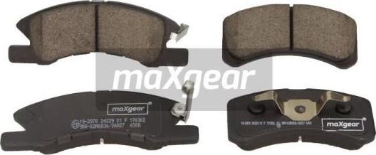 Maxgear 19-2978 - Гальмівні колодки, дискові гальма avtolavka.club