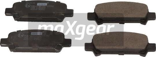 Maxgear 19-2116 - Гальмівні колодки, дискові гальма avtolavka.club