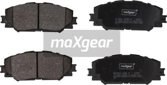 Maxgear 19-2894 - Гальмівні колодки, дискові гальма avtolavka.club