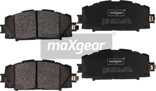 Maxgear 19-2896 - Гальмівні колодки, дискові гальма avtolavka.club