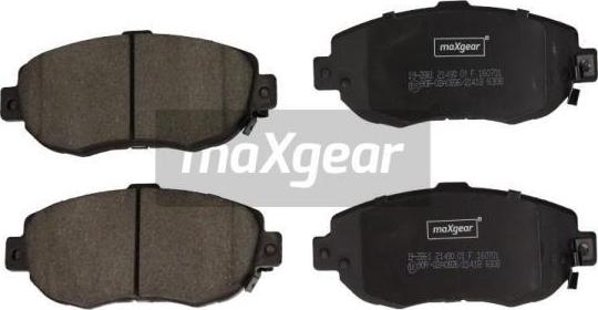 Maxgear 19-2861 - Гальмівні колодки, дискові гальма avtolavka.club