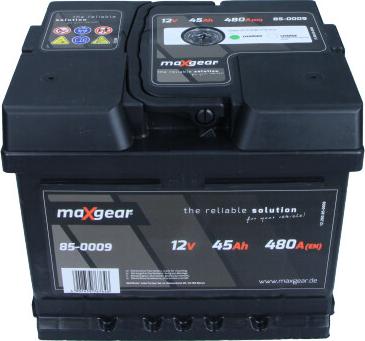 Maxgear 85-0009 - Стартерна акумуляторна батарея, АКБ avtolavka.club