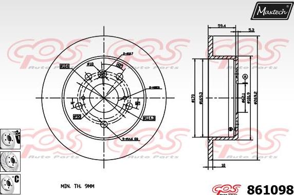 Maxtech 72934002 - Поршень, корпус скоби гальма avtolavka.club