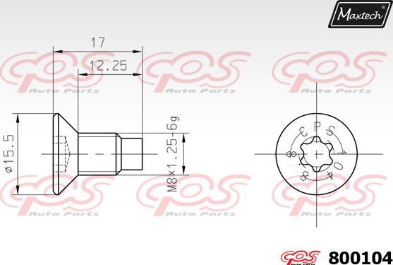 Maxtech 5271068 - Поворотний кулак, підвіска колеса avtolavka.club