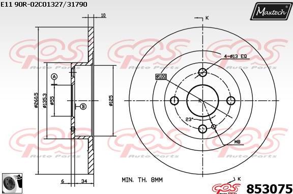 Maxtech 5271067 - Поворотний кулак, підвіска колеса avtolavka.club