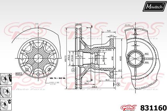 Maxtech 72952015 - Поршень, корпус скоби гальма avtolavka.club