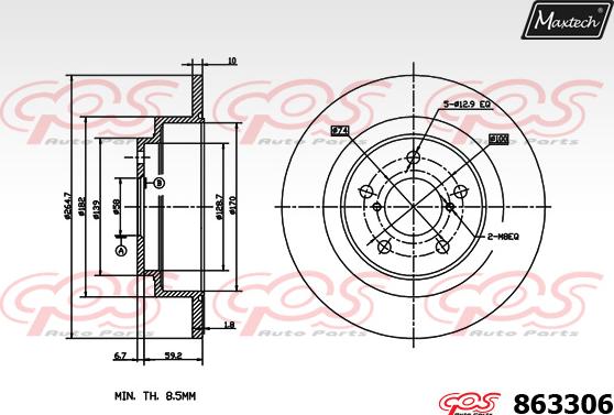 Maxtech 5271016 - Поворотний кулак, підвіска колеса avtolavka.club