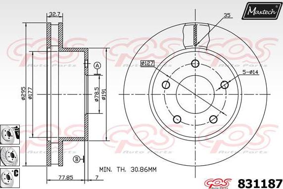 Maxtech 5271012 - Поворотний кулак, підвіска колеса avtolavka.club