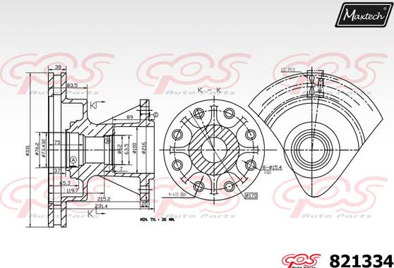 Maxtech 5272006 - Поворотний кулак, підвіска колеса avtolavka.club