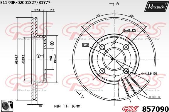 Maxtech 6255006 - Гальмівний супорт avtolavka.club