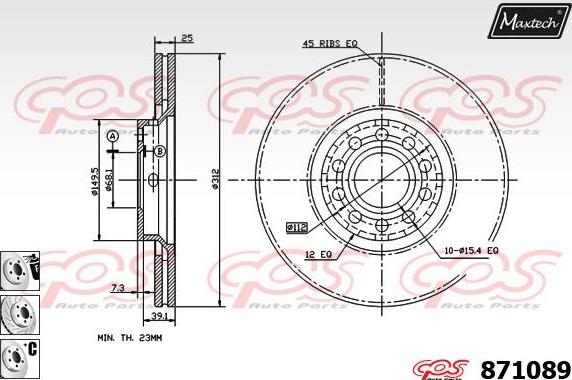 Maxtech 6256005 - Гальмівний супорт avtolavka.club