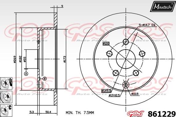 Maxtech 6258005 - Гальмівний супорт avtolavka.club