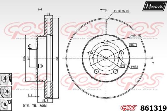 Maxtech 72941002 - Поршень, корпус скоби гальма avtolavka.club