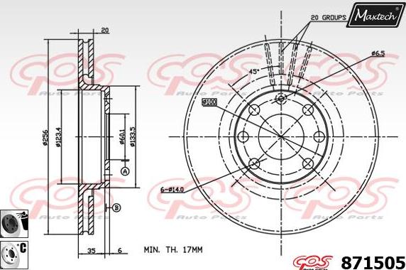 Maxtech 6262003 - Гальмівний супорт avtolavka.club