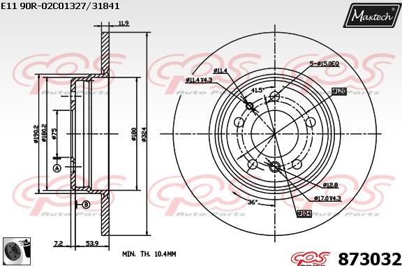 Maxtech 6274514 - Гальмівний супорт avtolavka.club